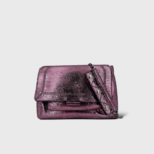 Lulu M Cuir Rose Lamé
