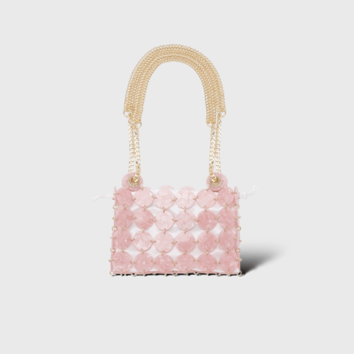 Pastille Bag Rose Nacré/Blanc