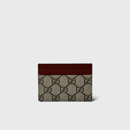 Porte carte beige marron 5895