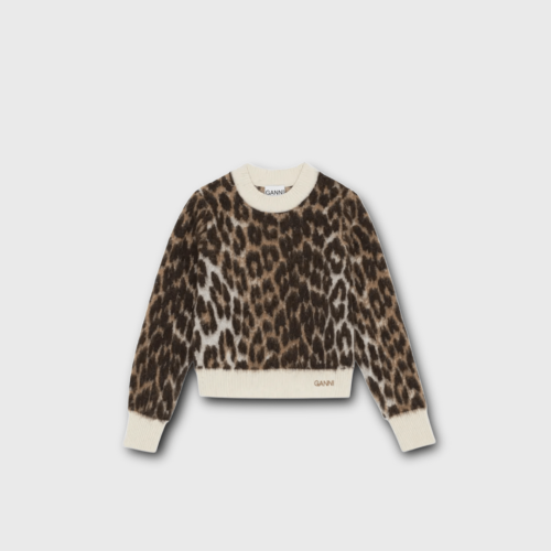 Pull Léopard Ganni xs