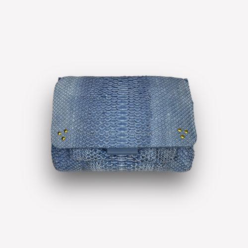 Sac Jérôme Dreyfuss Lulu Bleu L Spécial Python