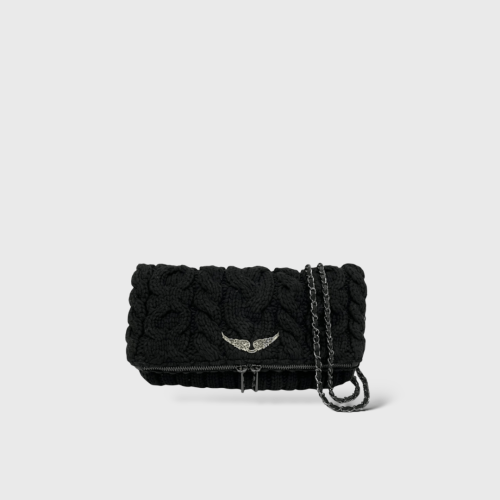 Sac Zadig Noir Macramé Rock