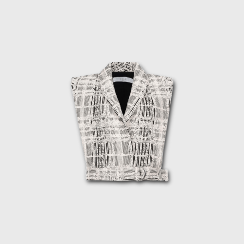 Veste Manche Courte Iro Blanc & Noir s