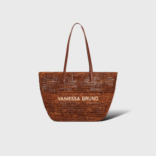 Panier En Raphia Marron