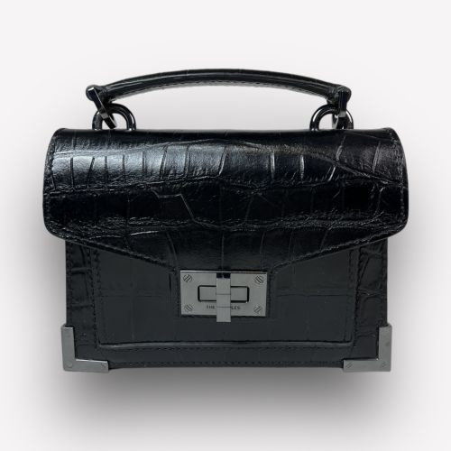 Sac The Kooples Emily Nano Croco Noir