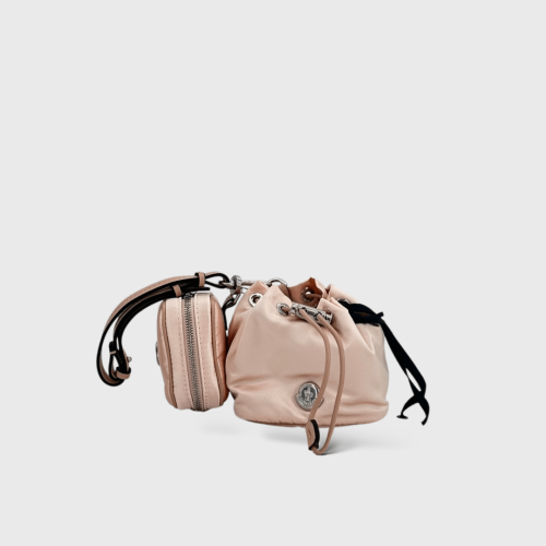 Moncler Double Pouch Rose Satin 5872