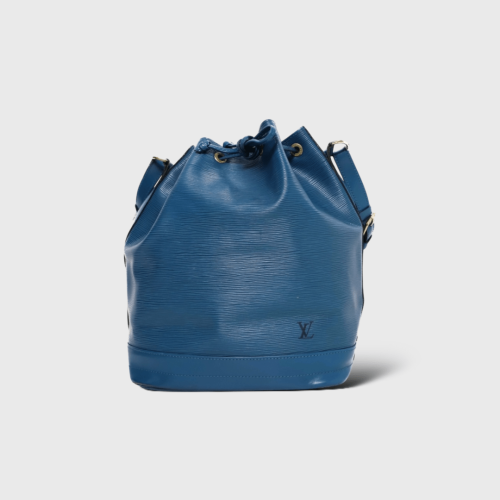 Noé Cuir Bleu Épi Petit Modèle
