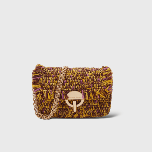 Moyen Sac Moon raphia Multicolore