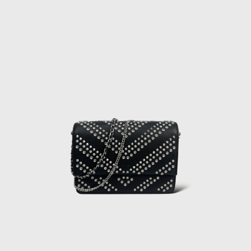 Lolita Cuir Noir Strass/Clous