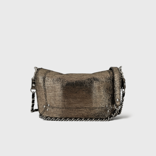Bobi S Cuir Lamé Champagne