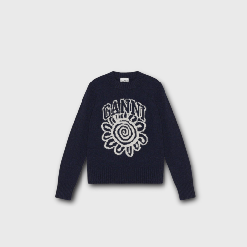 Pull ganni bleu marine s