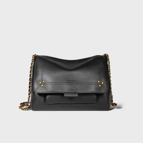Lulu M Noir Cuir Agneaux