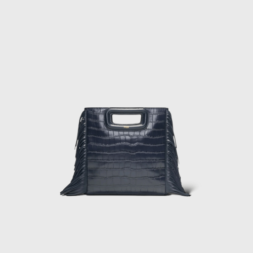 M Mini Croco Bleu Marine