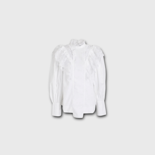 Blouse ganni blanc xs