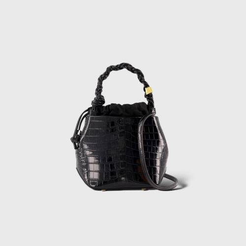 Bou Bucket Bag Croco Noir