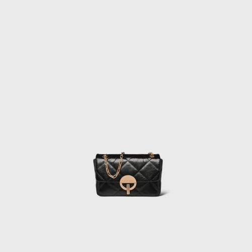 Moon Nano Noir Cuir Brillant doré