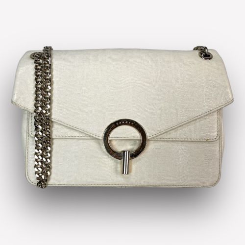 Sac Sandro Yza cuir Blanc cassé