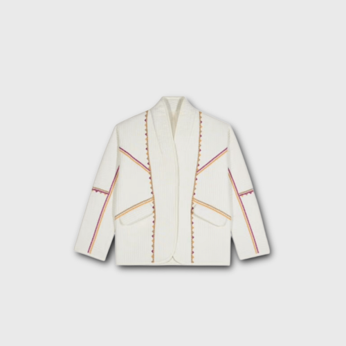 veste matelasse ba&sh blanc/écru m