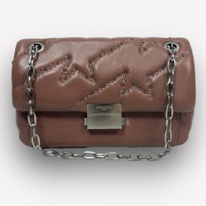 Sac Zadig Ziggy XL matelassé cuir rose