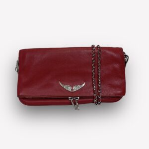 Rock cuir rouge