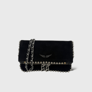 Pochette rock nano noir daim