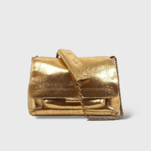 Lulu M Cuir Lamé Gold