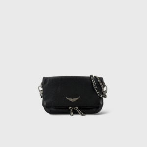 Pochette Nano Rock Noir Cuir