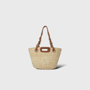 Panier Mini Tressé Beige/Camel