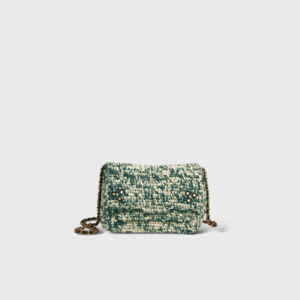 Lulu S Raphia Vert Turquoise