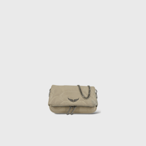 Pochette Rock Nano Crème Cuir