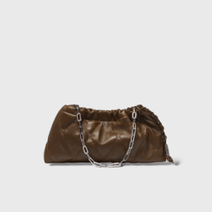 June Cuir Kaki Matelassé MM