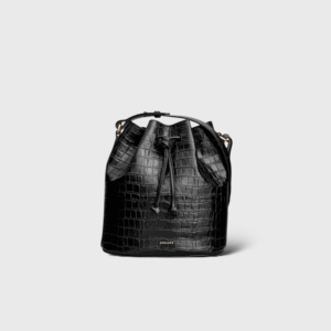 Bourse Farrow Croco Noir