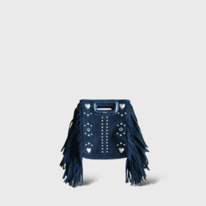 M Mini Suède Noir/Studs Coeurs