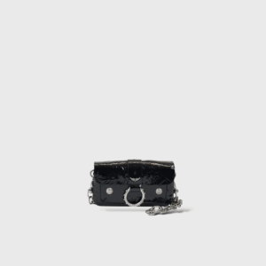 Kate Wallet Cuir Craquelé Vernis