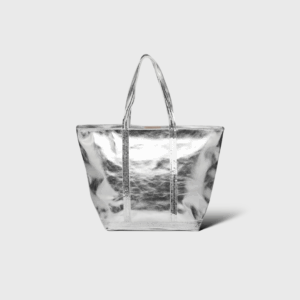 Le Cabas Argenté Cuir M