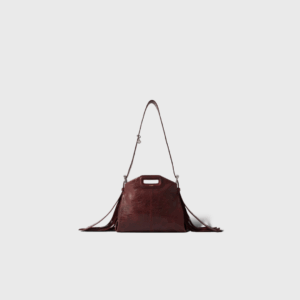 Mini M Cuir Bordeaux Craquelé