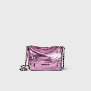 Lulu S Cuir Lamé Rose
