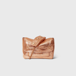 Lulu S Cuir Lamé Rose Gold