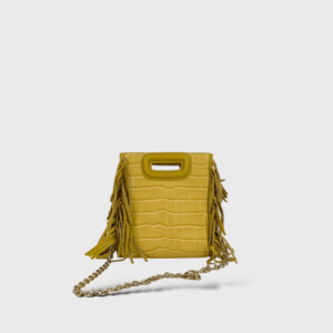 M Mini Cuir Croco Jaune