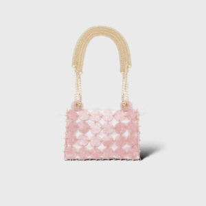 Pastille Bag Rose Nacré/Blanc