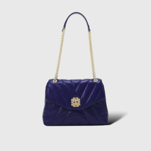 Mila Cuir Grainé Bleu