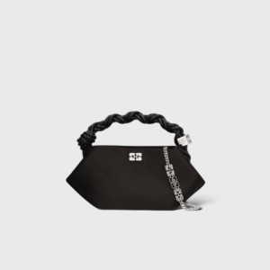 Bou Bag Mini Satin Noir Strass