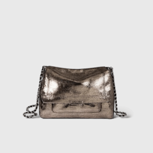 Lulu M Cuir Lamé Champagne