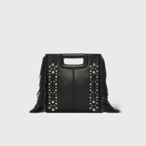 M Cuir Noir Studs