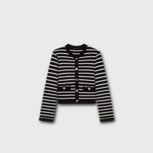 cardigan maje noir & blanc s