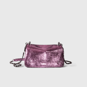 Bobi M Cuir Lamé Rose