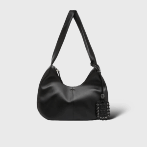 Hobo Bou Moyen Cuir Noir