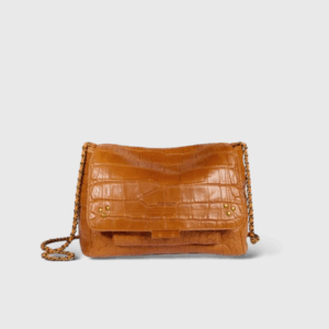 Lulu M Croco Marron Cuir