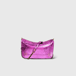 Bobi S Cuir Lamé Rose Fuchsia