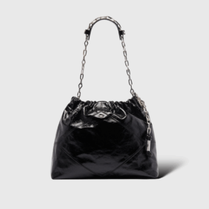 June Cuir Noir Brillant GM